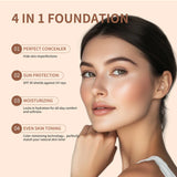 White Liquid Foundation Color Changing Foundation High Coverage SPF30 Sunscreen Concealer CC Cream Korean Makeup Base Cosmetic