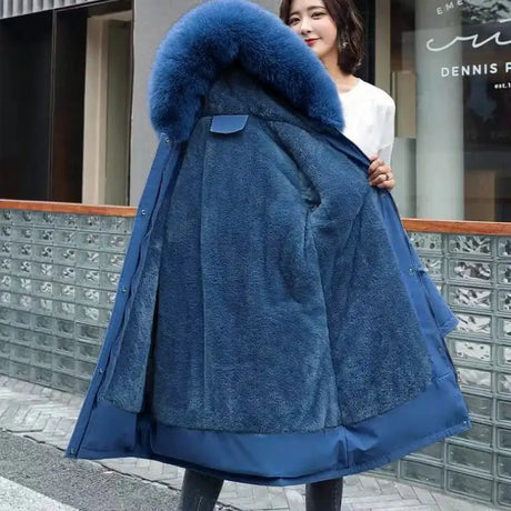 New In Coats & Jackets Women's Winter Padded Jacket Loose Casual Outerwears Fleece Hodded Windbreaker Elegant Office Lady's Coat - Lootquake