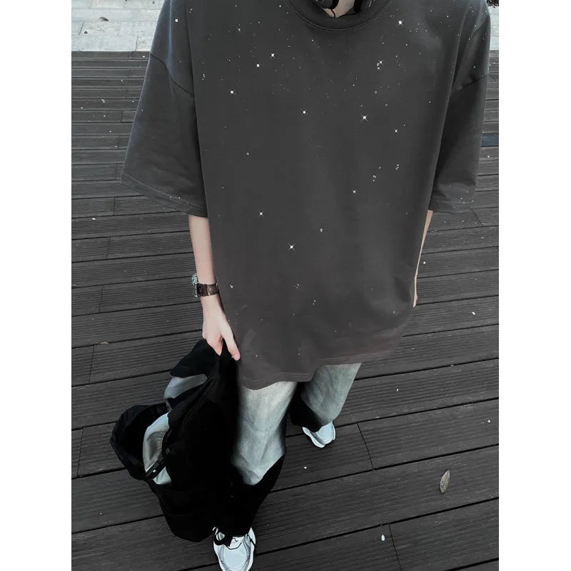 Camisetas de buena calidad para hombre, oferta de verano, algodón, camiseta de manga corta para hombre, camisetas básicas lisas para niño, ropa de calle de verano de gran tamaño