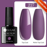 UR SUGAR 7.5ml Glitter UV Gel Nail Polish Glitter Sequins Soak Off UV Gel Varnish Colorful Nail Gel Polish DIY Nail Art Polish