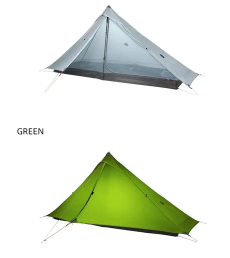 [HODR] 3F UL GEAR Lanshan 1 pro Tipi Tent Rodless Solo Ultralight 690g 20D Nylon Fabric Camping Season Tent Trekking Tents - Lootquake