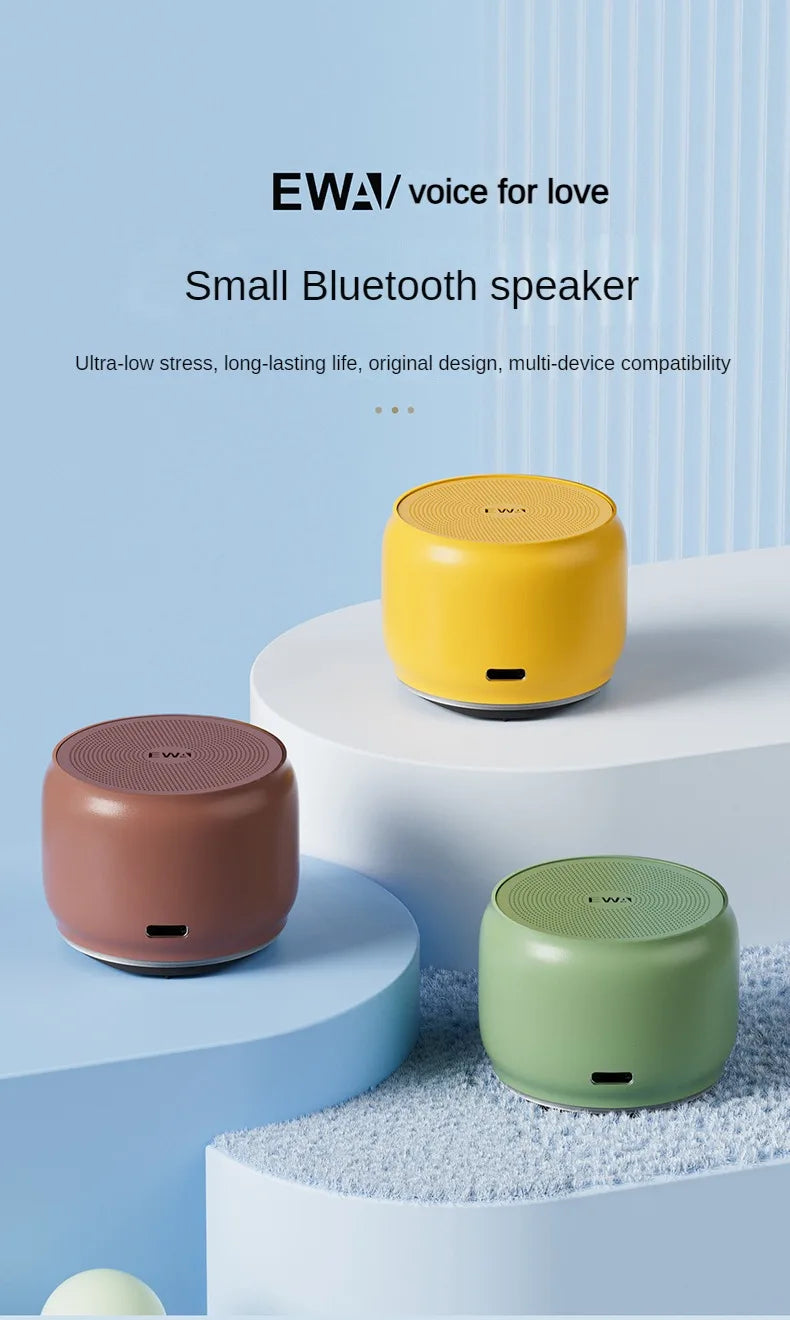 EWA A126 Bluetooth Speaker Mini Portable Aluminum Alloy Heavy Bass High Sound Quality Large Volume Indoor And Outdoor Speakers
