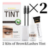 Kit de tinte para pestañas ICONSIGN para cejas, resistente al agua, 15 minutos de duración, para realzar las cejas y mantener el maquillaje de larga duración.