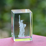 Statue of Liberty Transparent Crystal Inside Carved Desktop Feng Shui Paperweight Holiday Gifts Fine Home Decorations Souvenirs