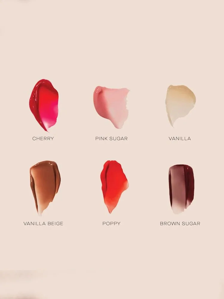 Summer Friday's Vanilla Beige Lip Balm Moisturizing Transparent Lipstick Set Lip Makeupv Smooth Soft Tube Mirror Lip Gloss