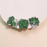 Bonsai Frog Ghost Enamel Pins Brooches Lapel Badges Punk Jewelry Wholesale