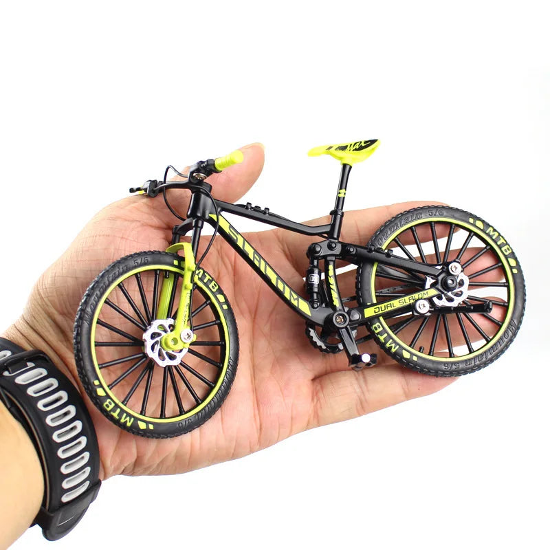 Creative Alloy Bicycle Model Ornament Mini Metal Bike Toy Collectible