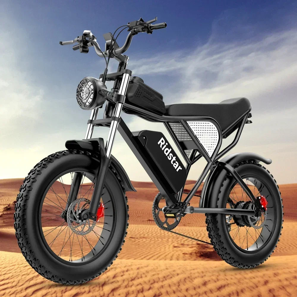 Electric bike 2000W Powerful Dual Motor 52V 40Ah Dual Battery Q20 Pro Ebike Motorcycle Mountain 20x4.0 Fat Tire Electric Bicycle