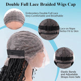 Bohemian Box Braids Full Lace Wig | Knotless | Twist Braids | Synthetic Lace Front