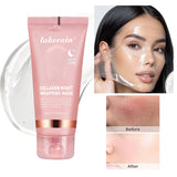 Mascarilla facial desprendible de colágeno Paquete envolvente nocturno Elasticidad Hidratación Cuidado Reduce la flacidez Opacidad Colágeno hidrolizado para