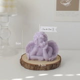 Vela perfumada con forma de ángel para decoración de habitación, estilo nórdico, que alivia la fatiga y crea un ambiente festivo para bodas y cumpleaños.