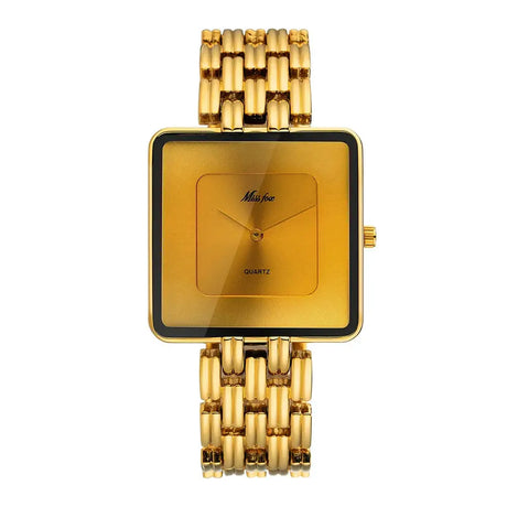 MISSFOX Brand Wristwatch Minimalist Fashion Quartz Watches Classic Design Square Dial Waterproof Stainless Steel Watch For Gift - Lootquake