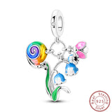 Juego de tres piezas de abalorios de 3 mm con diseño de princesa de golf y hámster, para hacer joyas finas.