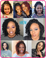 Bob Spring Twist Crochet Hair | Pre-Twisted Passion Twists | Pre-Looped Braids | 6-8 Inch | 20 Strands/Pack
