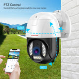 Kit NVR XMEYE de 16 canales POE, sistema de cámara de seguridad PTZ 4K, detección facial IA de 8 MP, audio bidireccional, cámara de visión nocturna a color y resistente al agua.