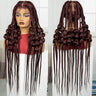 40" Blonde Knotless Bantu Braids Wig | Handmade Full Lace | Baby Hair