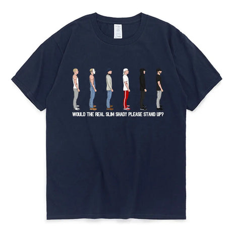 Eminem Slim Shady Graphic T-Shirt Detroit Rapper Hip Hop Punk Oversized T Shirts Men's Women's Fashion Vintage Oversized Tees - Lootquake