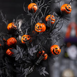 2025 Halloween Decoration Flower Black Terrifying Pumpkin Head Bouquet For Teapoy Dining Table Fireplace Home Party Decor Props