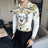 Vintage Long Sleeve Shirt Men Fashion Trendy Noble Printed Slim Mens Clothing Streetwear Autumn Mens Floral Shirts Plus Size 6XL - Lootquake