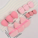 12 Piece All Purpose Makeup Sponge Set with Loose Powder Puffs Mini Air Cushion Puffs Beauty Eggs and Mini Beauty Sponges