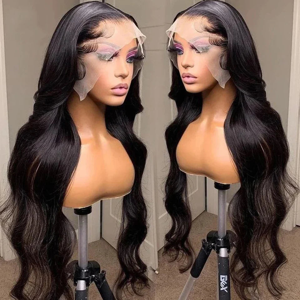 Body Wave T-Part Lace Wig | Transparent Lace Front Malaysian Human Hair