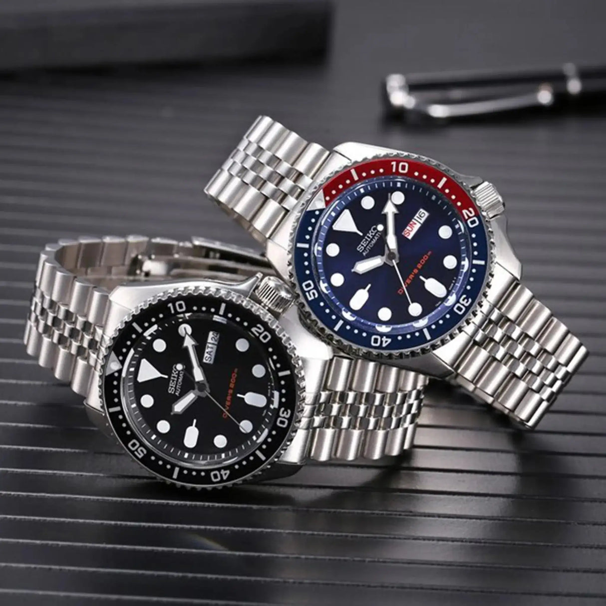 SEIKO Men's Sports Quartz Waterproof Watch, Multifunctional Dial Luminous Hands and Markers, Stainless Steel or Rubber Strap. - Lootquake