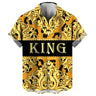 Camisetas hawaianas con estampado gráfico 3D completo, divertidas, con la reina y el rey, para hombre.