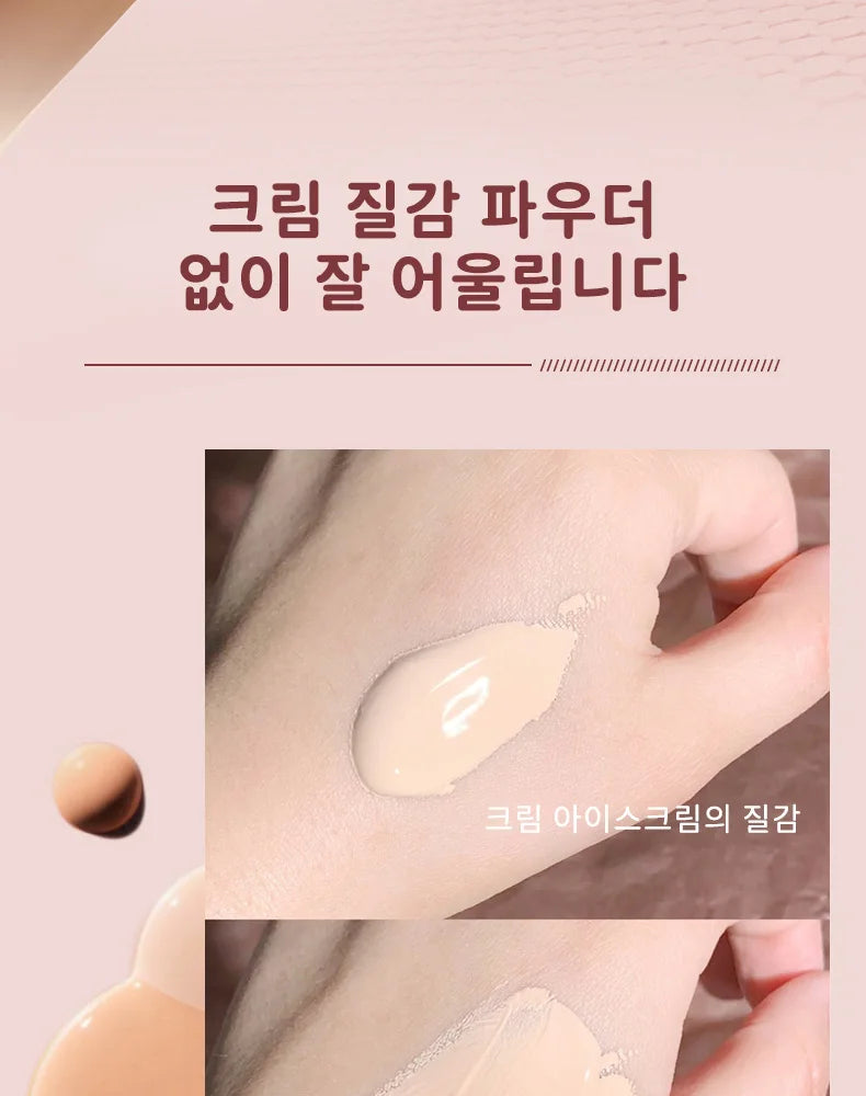 Base de maquillaje hidratante mate y sedosa de SANDELA, de larga duración, con cojín de aire, crema BB y CC en cojín