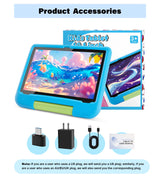 ANRY 10.1 Inch Tablets Android 15 8GB(4+4 Expand) RAM 64GB ROM HD Display IPS Dual Camera 5G WIFI 6 Tablet PC Children's Gift
