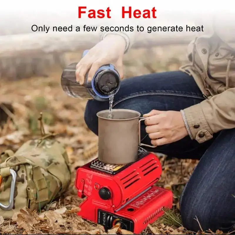 Outdoor Heater 1300W Portable Dual-Use Heating Stove Liquefied Gas Mini Tent Heater Grill Stove Tent Heater For Camping - Lootquake