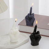 Velas creativas con forma de dedo medio, velas perfumadas, regalos divertidos y originales, adornos para decoración del hogar, regalos de cumpleaños.