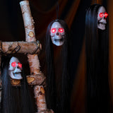 Halloween decorations, hanging ghost skulls, gauze, hanging ghost rooms, haunted house decorations, props, terrifying skeletons