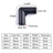 I.D 8/12/16/19mm Black Plastic Pipe Connector DIY Shelf Water Tube Joint Tent Fixed Connector Tee Four Way Elbow Straight Joint - Lootquake