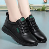 Little White Shoes Women's 2024 New Sports Casual Soft Single Shoes Spring Autumn Designer Sneakers    Middle-aged And Elderly - Lootquake