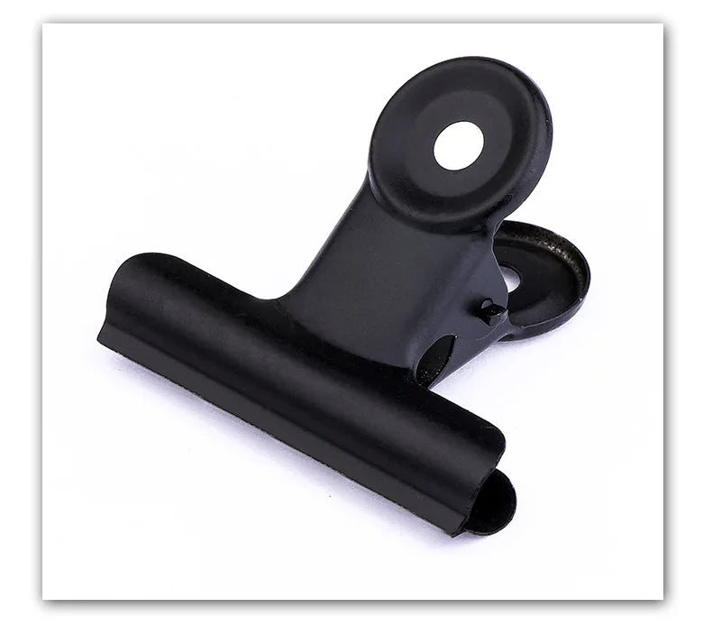 10p Black Metal Clip Stationery Office Supplies Household Paper Clip Fixing Small Book Clip Sketching Board Sketching Clip