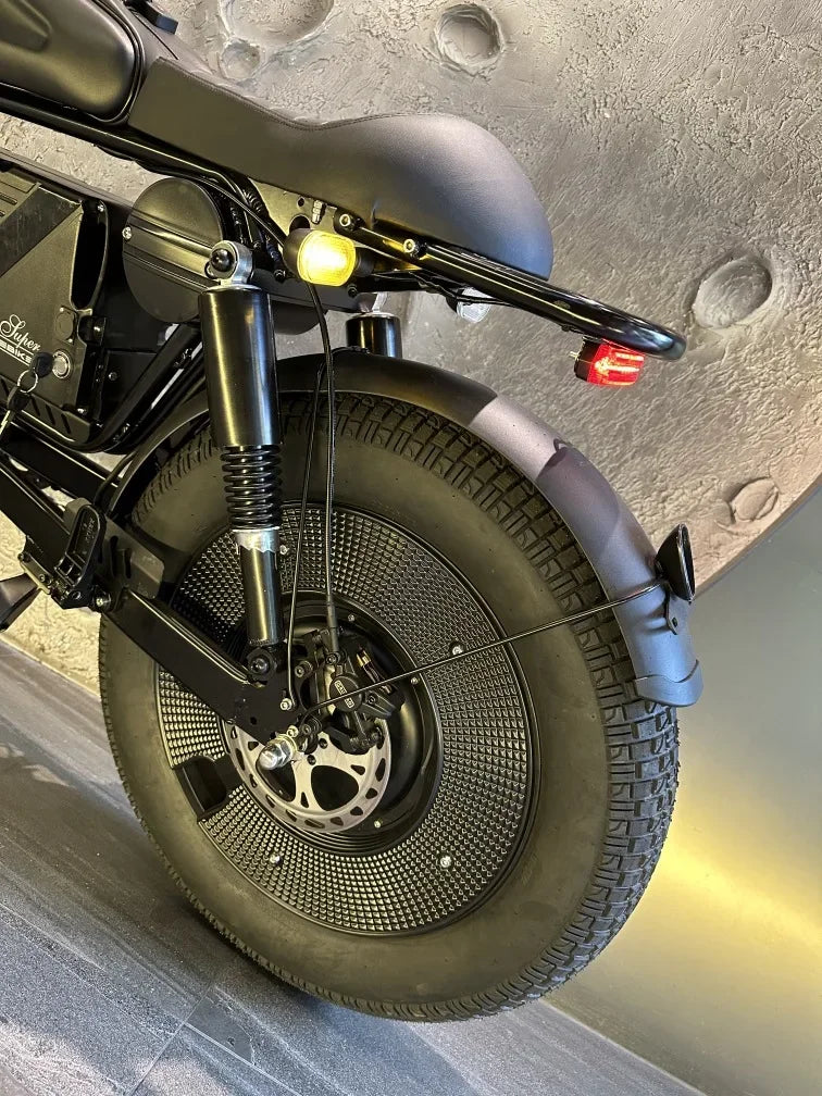 ZPW Black Warrior - Bicicleta eléctrica de carretera para adultos, 1500 W, 48 V, 60 Ah, 20 pulgadas, todoterreno, neumáticos anchos