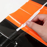 1x2m Halloween Recoration Black And Red Orange Foil Tassel Rain Silk Curtain Metallic Streamers Halloween Party Decor Supplies