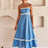Striped Contrasting Colors Long Dress Women Spaghetti Strap High Waist Backless Party Evening Dresses Female Sleeveless Spring - Lootquake