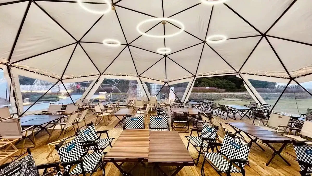 Arch Dome Tent Windproof Pavilion  Pergola Sun Room Exhibition PVC Sunshade Canopy  Wedding Shelter Tipi Outdoor camping - Lootquake