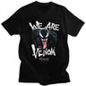 Venom We Are Hungry T Shirts Summer Harajuku Stylish Men Women Hip Hop Cotton Vintage Printed Cartoon Breathable Unisex Tops - Lootquake