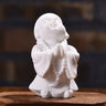 Smile Baby Monk Statue Buddha Sculpture Meditation Sitting Buddha Thailand Fengshui Buddha Figurines for Decor Nature Sandstone