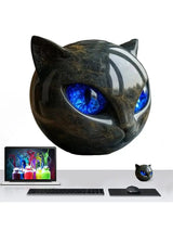 Sculpture en pierre de chat noir de luxe, sculpture en pierre de chat noir, statues de chat, décoration d'intérieur pour bureau, Halloween, chambre à coucher, bibliothèque