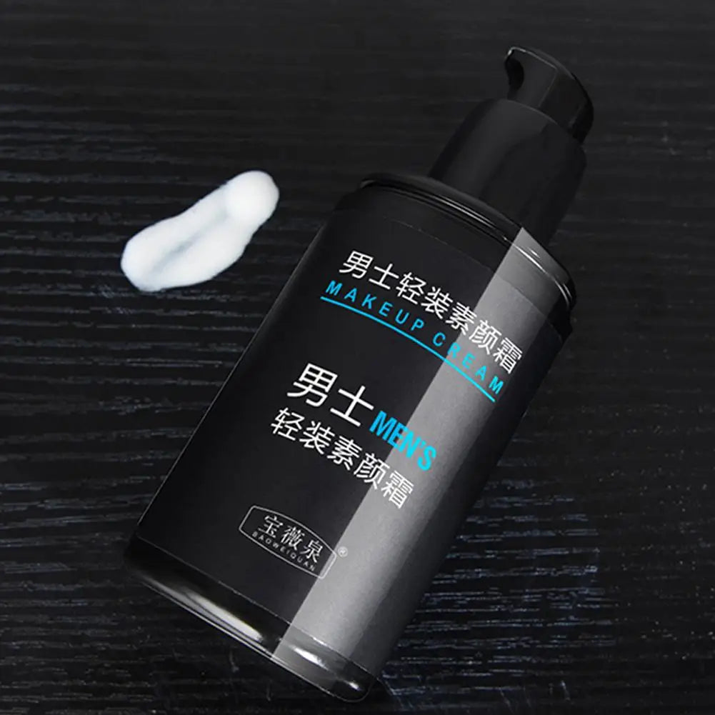 Men's BB Cream Full Coverage Facial Concealer Long Lasting Makeup Foundation Waterproof BB Liquid Foundation Cosmetics for Men