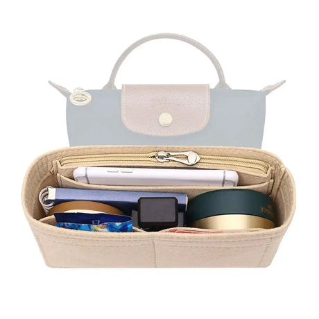 Felt Insert Bag Organizer Bag In Bag For Handbag Purse Organizer for Longchamp Mini Shoulder Bag - Lootquake