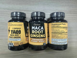 Black + Red + Yellow Maca Root Ginseng Extract Supplement for Men and Women, Natural Energy Support, Stamina, Focus