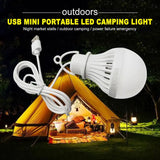 USB Light Bulb LED Camping Light Bulb Portable Camping Lantern Hanging Cord Tent Light for Camping Emergency Truck Fishing Boat - Lootquake