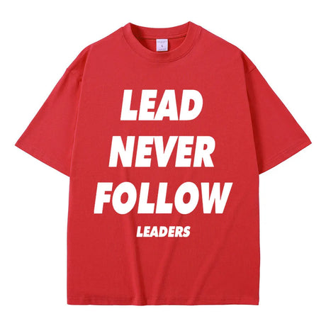 Rapper Chief Keef Lead Never Follow Leaders T Shirts Men Women Fashion Hip Hop Vintage T-shirt Cotton Casual Oversized T-shirts - Lootquake
