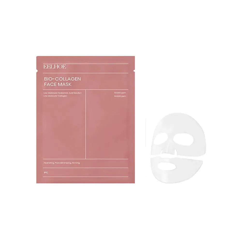1/5pcs Collagen Protein Hydrogel Membrane White Translucency Smooth Facial Deep Moisturizing Mask Sleek Moisturizing Disposable