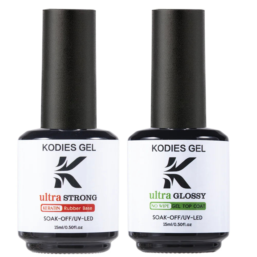 1 PCS Nail Gel Polish Ultra Glossy Top Coat Base Gel Semi Permanent UVGel Varnish Sealer Finish Transparent Diamond Top No Wipe