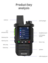BINQI-K6 GXINPOC Platform Global -4G POC walkie talkie, 5000kilometers remote , global policecivilian fleet walkie talkie(free)